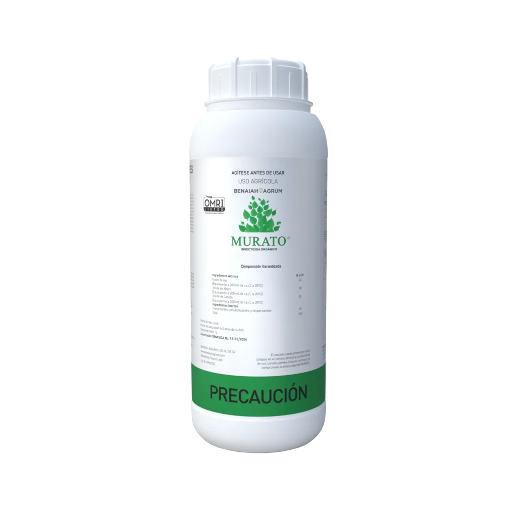 Murato presentación de 1 litro. Insecticida orgánico agrícola.