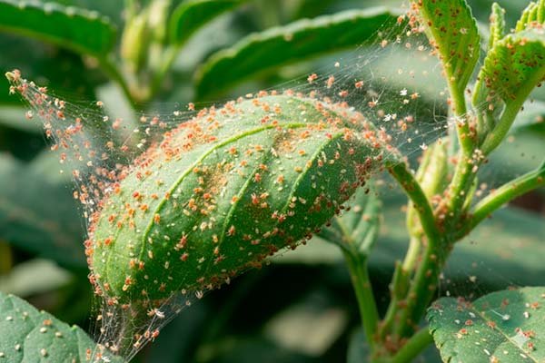 plaga de arañas en cultivo