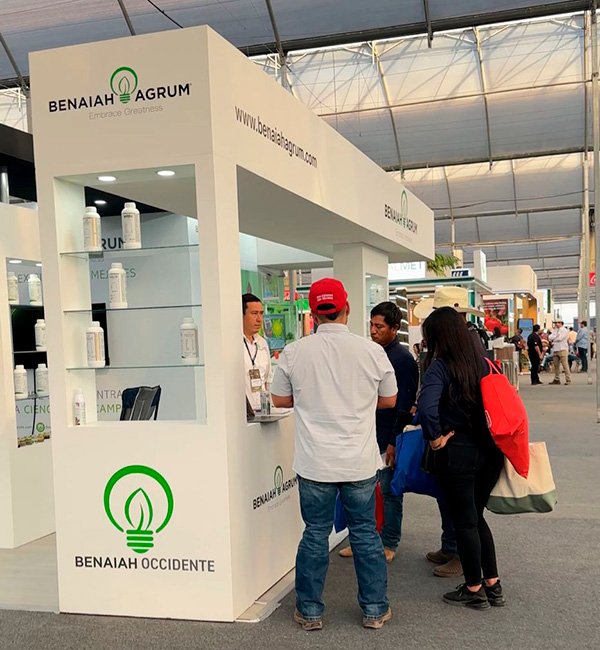 Presentación de productos Benaiah Agrum  en Expo Agroalimentaria Guanajuato 2025