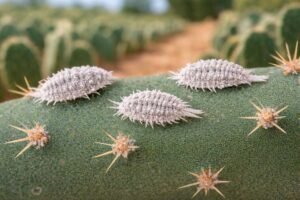 Cochinilla algodonosa en cultivo de nopal